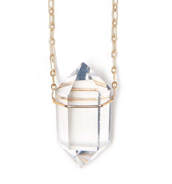 Diamond Encrusted Medium Power Crystal Cage Necklace – MCKENZIE LIAUTAUD
