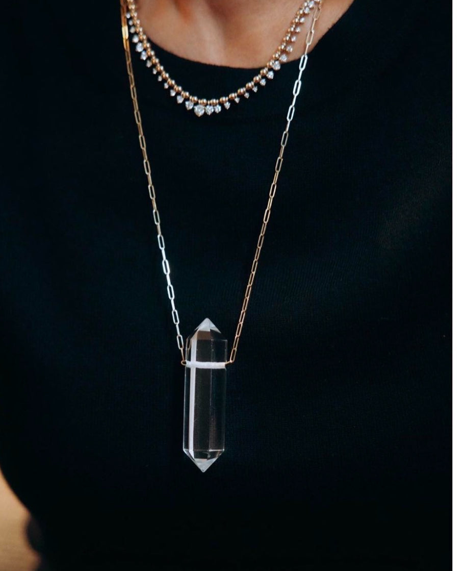 Power Crystal  Medium Necklace